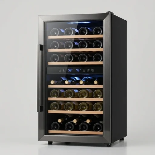 Kismile 24 Bottle Dual Zone Wine Cooler